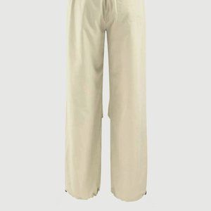 Cream Parachute Pants